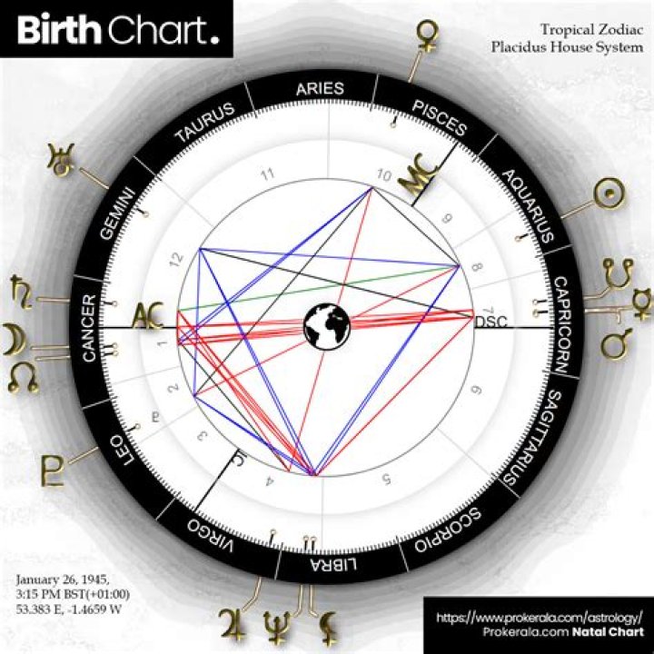 Astrology Birth Chart of Tim Burton (YouTube Star) 2024