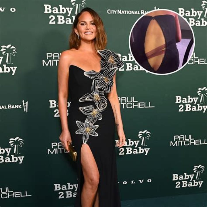 Chrissy Teigen Nearly Suffers Wardrobe Malfunction Leaving the ‘Time’ 100 Gala!