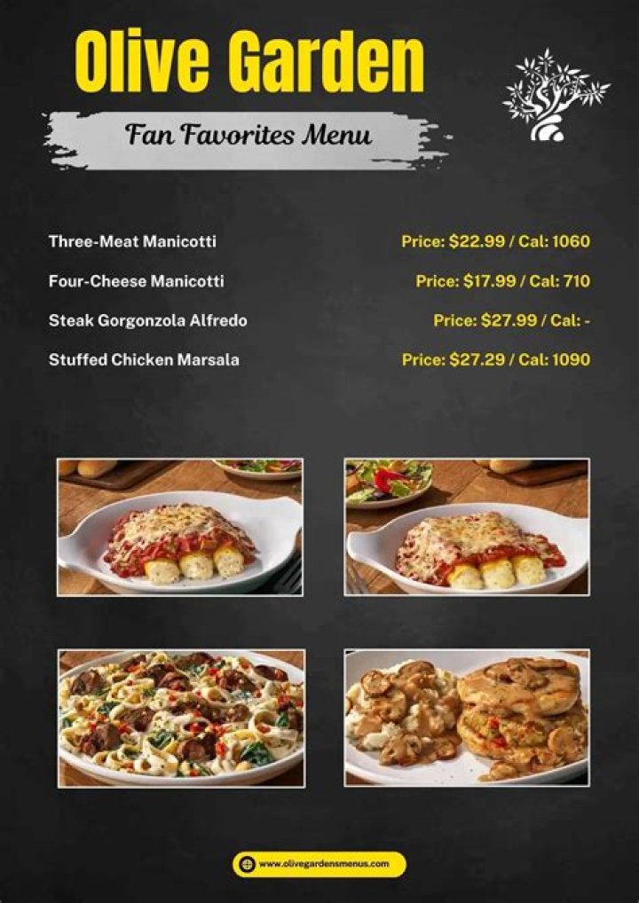 Does Olive Garden serve manicotti?