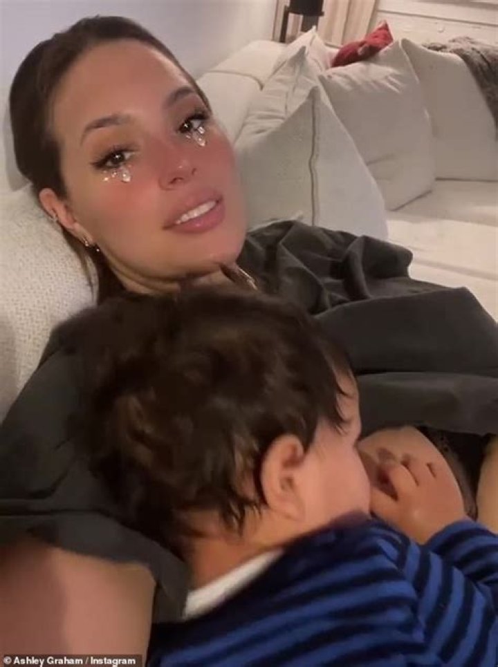 Mom Life! Ashley Graham Shares Candid Breast-Feeding Moment in Bed With Baby Isaac